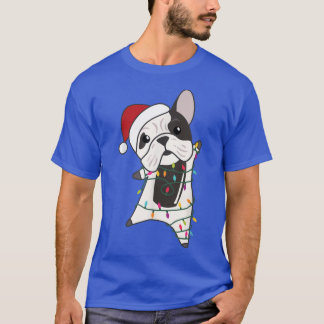 Bulldog fröhliche Weihnachtsweihe Lichter Sweet An T-Shirt
