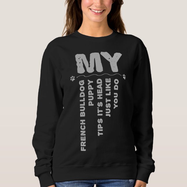 Bulldog Funny 76 Sweatshirt (Vorderseite)