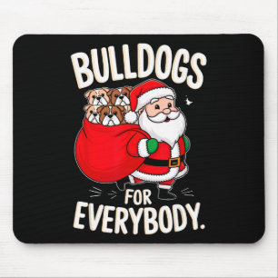 Bulldog für alle Funny Weihnachten Mousepad