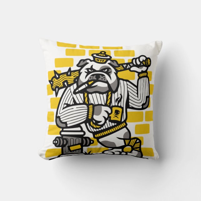 Bulldog Gang Kissen (Vorderseite)