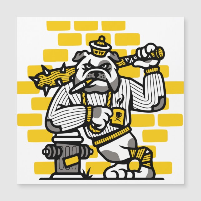 Bulldog Gang Magnetkarte (Vorderseite)