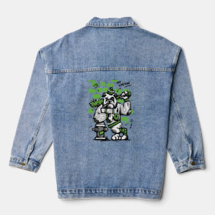 Bulldog-Gangster-Art 'Böse bis auf die Knochen' Jeansjacke