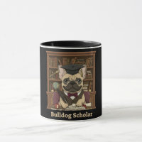 Bulldog Gelehrter | Süßer französischer Bulldoggen