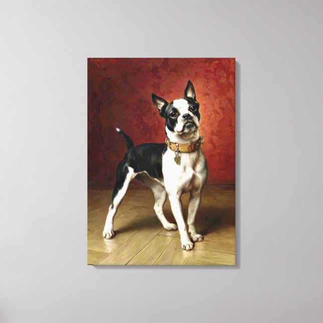 Bulldog - Gemälde von Carl Reichert Leinwanddruck (Vorderseite)