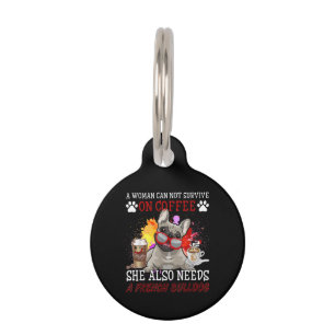 Bulldog-Geschenk   Kaffee Sie braucht auch Französ Haustiermarke