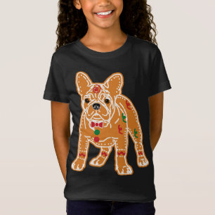 Bulldog Gingerbrei Dog Pet Lovers Christma T-Shirt