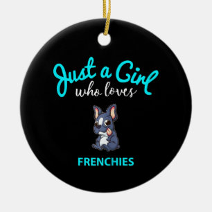 Bulldog Girls Französisch Bulldog Geschenk Keramik Ornament