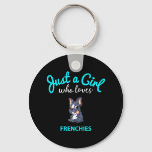 Bulldog Girls Französisch Bulldog Geschenk Schlüsselanhänger