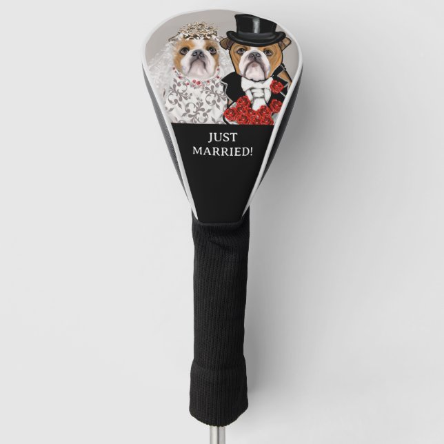 Bulldog Golf Headcover (Vorderseite)