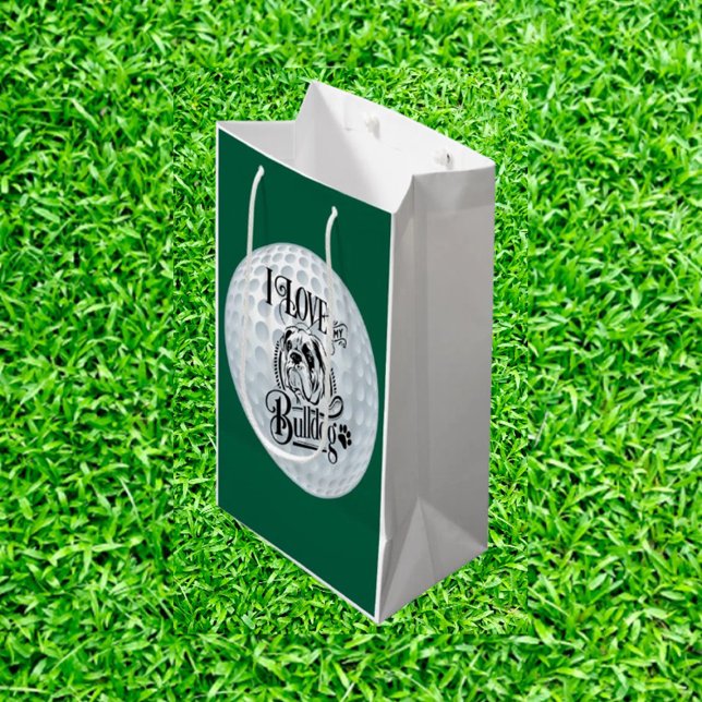 Bulldog Golf Mittlere Geschenktüte (I Love My Bulldog Golf: Unleash Your Passion on the Course!)