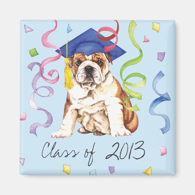Bulldog Graduate Magnet (Vorne)