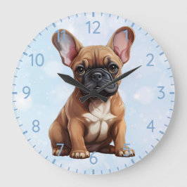 Bulldog Große Wanduhr
