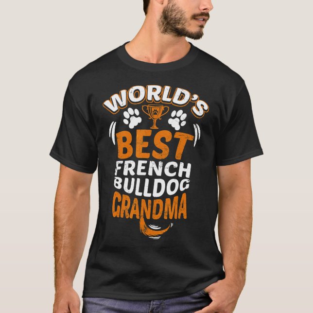 Bulldog Großmutter T-Shirt (Vorderseite)