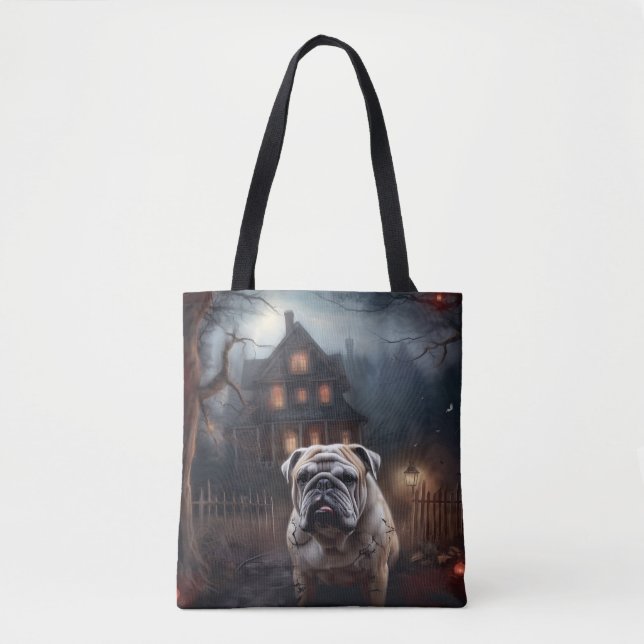 Bulldog Halloween Beängstigend (Vorderseite)