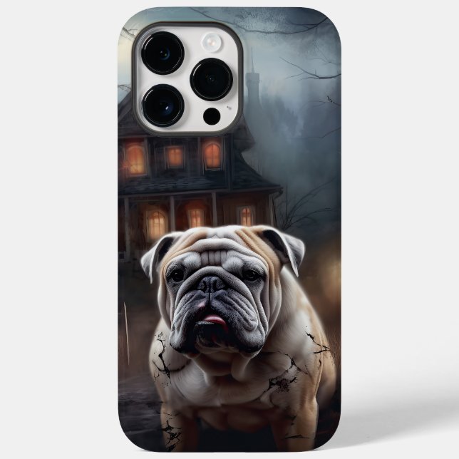 Bulldog Halloween Beängstigend Case-Mate iPhone Hülle (Rückseite)