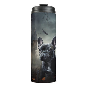 Bulldog Halloween Beängstigend Thermosbecher