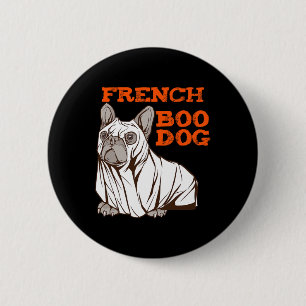 Bulldog Halloween Fun Halloween Kostüm Boo Dog Button