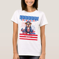 Bulldog Happy 4. Juli America Independence Day