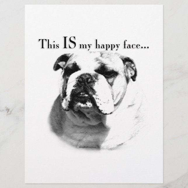 Bulldog Happy Face (Vorderseite)
