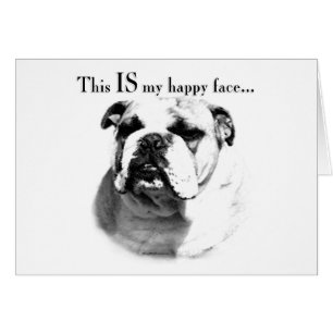 Bulldog Happy Face