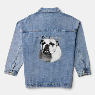 Bulldog Happy Face Denim Jacket Jeansjacke