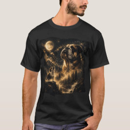 Bulldog heult zum Mond, Bulldogge Mama Geschenk T-Shirt