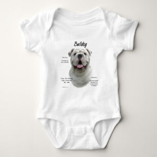 Bulldog-History-Design Baby Strampler