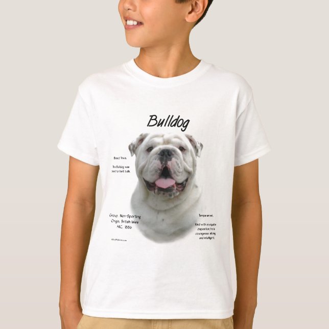 Bulldog-History-Design T-Shirt (Vorderseite)