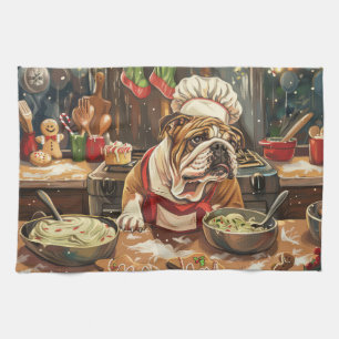 Bulldog Holiday Baking: Festliche Weihnachten Geschirrtuch