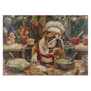 Bulldog Holiday Baking: Festliche Weihnachten Schneidebrett