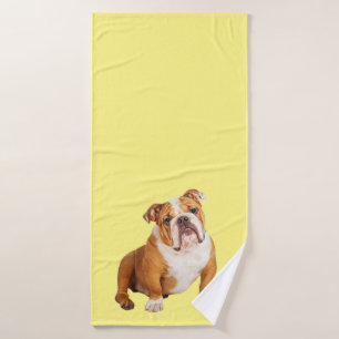 Bulldog-Hund Badehandtuch
