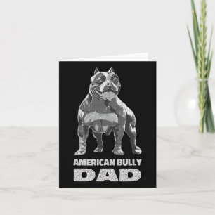 Bulldog Hund Lover American Bully Vater Karte
