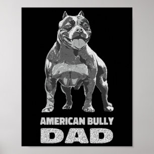 Bulldog Hund Lover American Bully Vater Poster