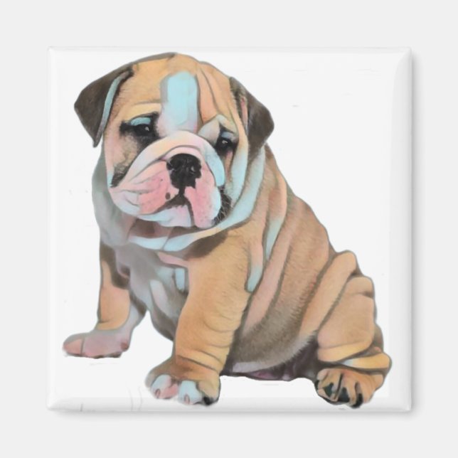 Bulldog-Hund Magnet (Vorne)