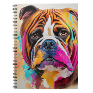 Bulldog Hund Niedliches Tier Notizblock
