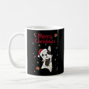 Bulldog Hunde frohe Weihnachts-Wintertiere Kaffeetasse