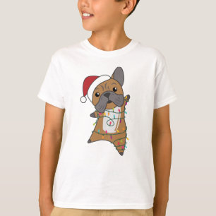 Bulldog Hunde frohe Weihnachts-Wintertiere T-Shirt