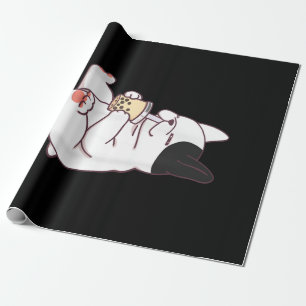 Bulldog-I-Liebe Boba Bubble Milk Tee Dog Cut Geschenkpapier