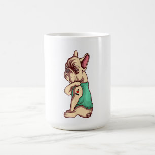 Bulldog I Liebe Mama Tattoo Funny Kaffeetasse