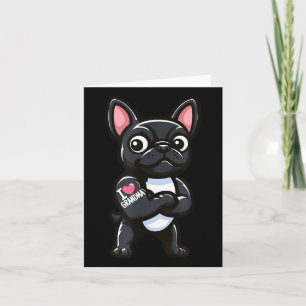 Bulldog I Liebe Oma Funny Dog Tattoo Karte