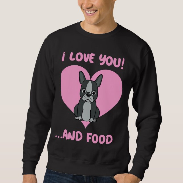 Bulldog-I-Liebe Sweatshirt (Vorderseite)