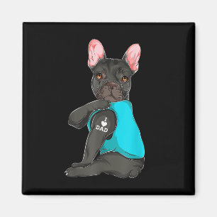 Bulldog I Liebe Vater Tattoo Apparel, Hund Vater Magnet