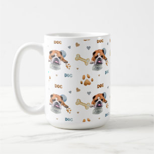 Bulldog, Illustrator T - Shirt Trucker Hat Button Kaffeetasse