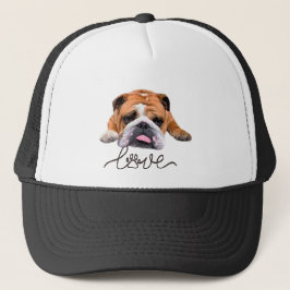 Bulldog, Illustrator-T - Shirt Truckerkappe