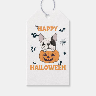 Bulldog in Pumpkin Niedliche Hunde glückliche Hall Geschenkanhänger
