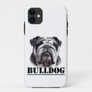Bulldog in Schwarz und Weiß Case-Mate iPhone Hülle