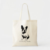 Bulldog in Schwarz und Weiß