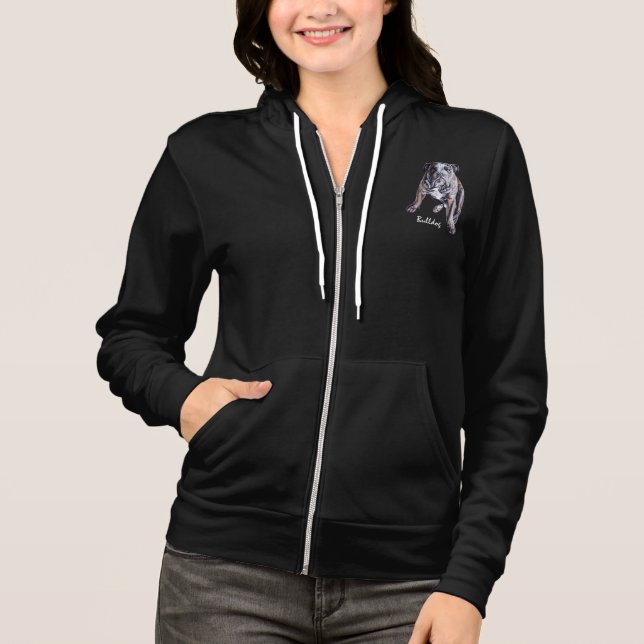 Bulldog Jacket Women's British Bulldog Jacket Hoodie (Vorderseite)