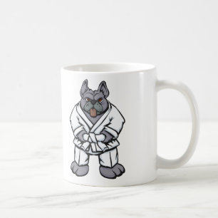 Bulldog jiu jitsu Hintergrundfarbe auswählen Kaffeetasse