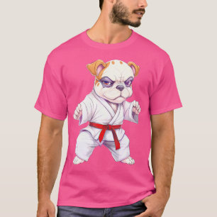 Bulldog Karate Kung Fu Martial Arts Taekwondo Judo T-Shirt